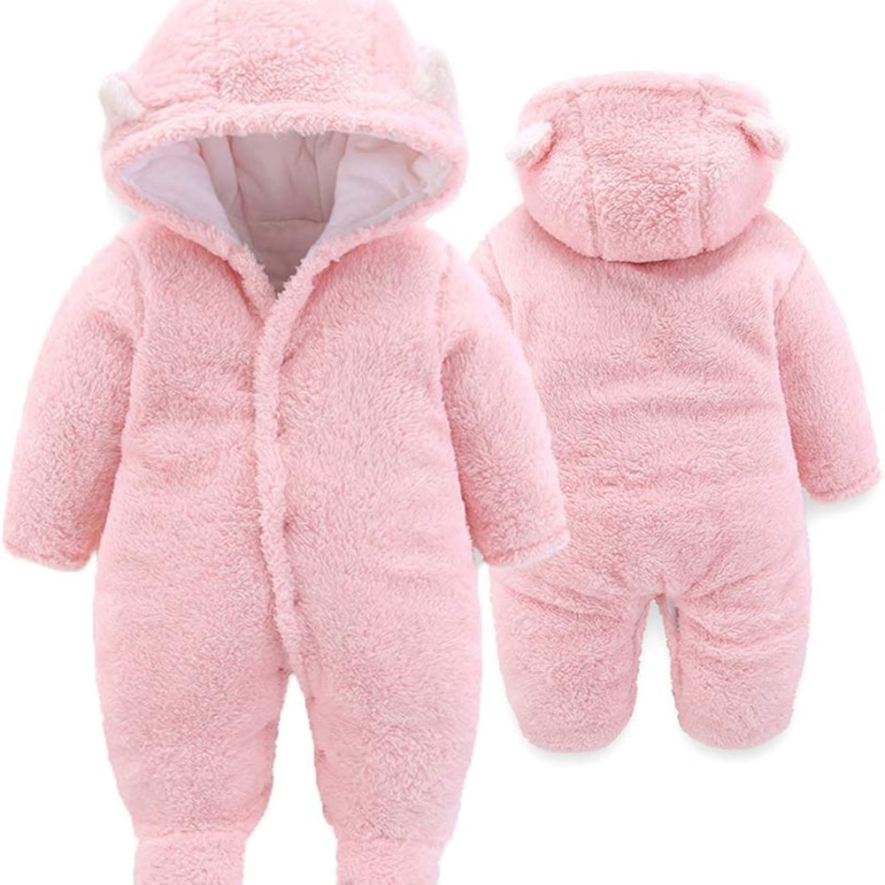 XMWEALTHY Unisex Baby Clothes Winter Coats Cute Newborn Infant Jumpsuit Snowsuit